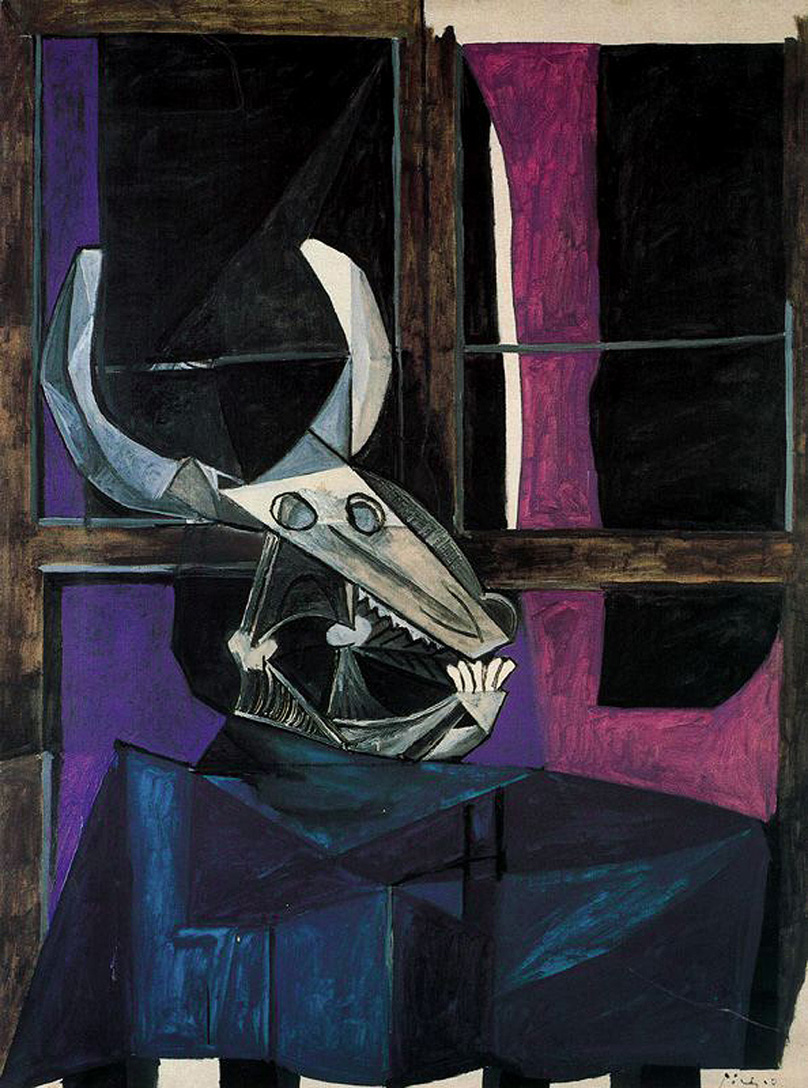 Picasso Still life with skull of ox 1942
